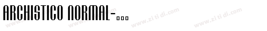 Archistico Normal字体转换